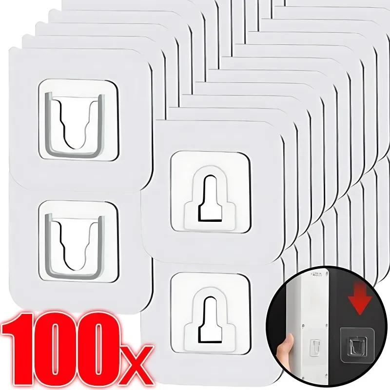Robe Hook Adhesive - Double-Sided Adhesive Wall Hooks Hanger Strong