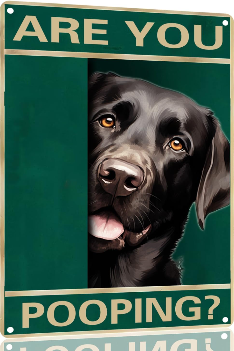 Home Bathroom Toilet - 1f,Labrador Retriever Vintage Metal Tin Sign
