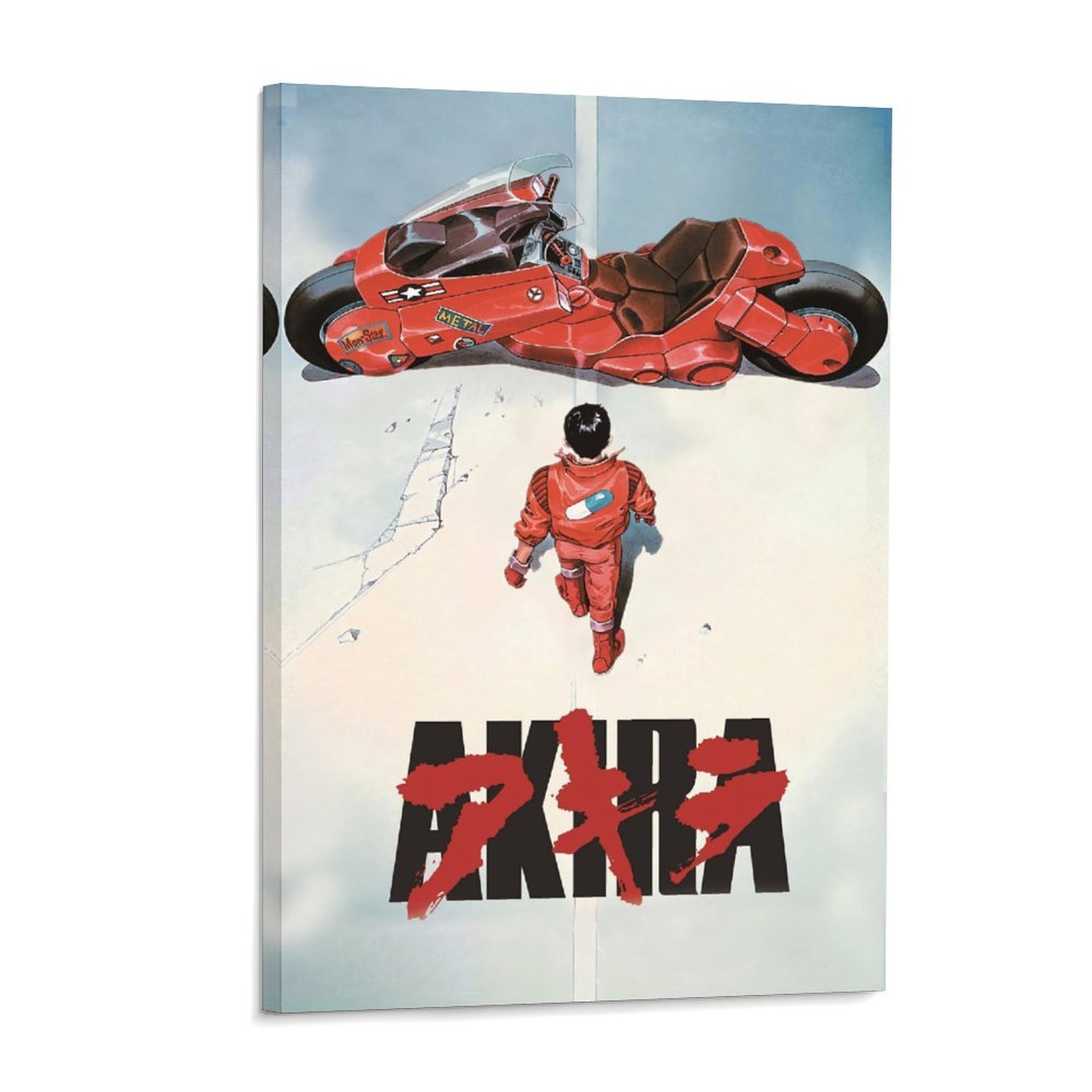 Home Bathroom Painting Ideas - Akira Motorcycle Poster Anime Manga Canvas