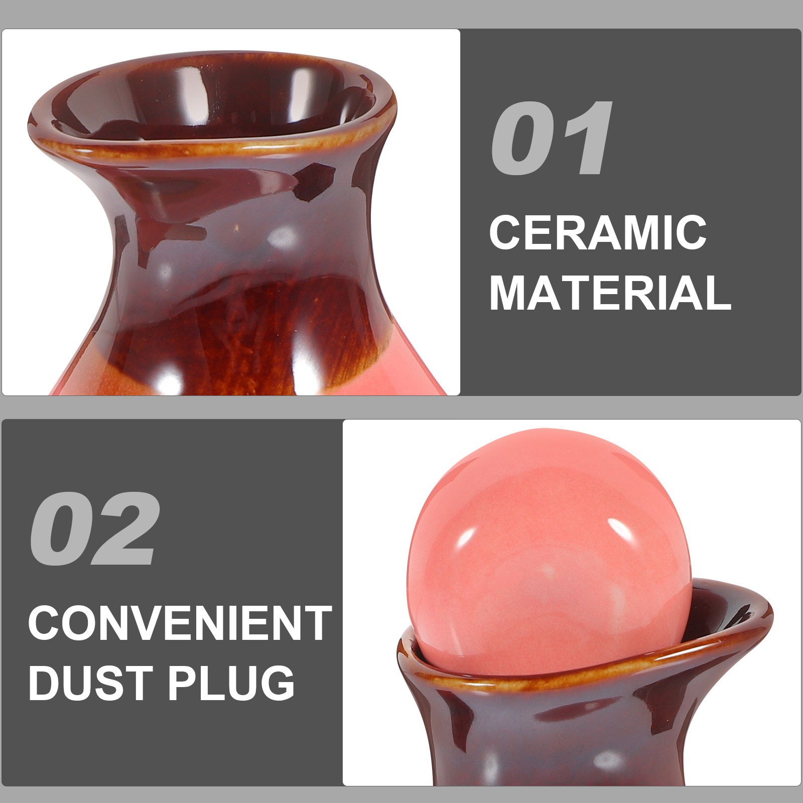 Home Bathroom Decor - 1Set Ceramic Essential Oil Bottle Elegant