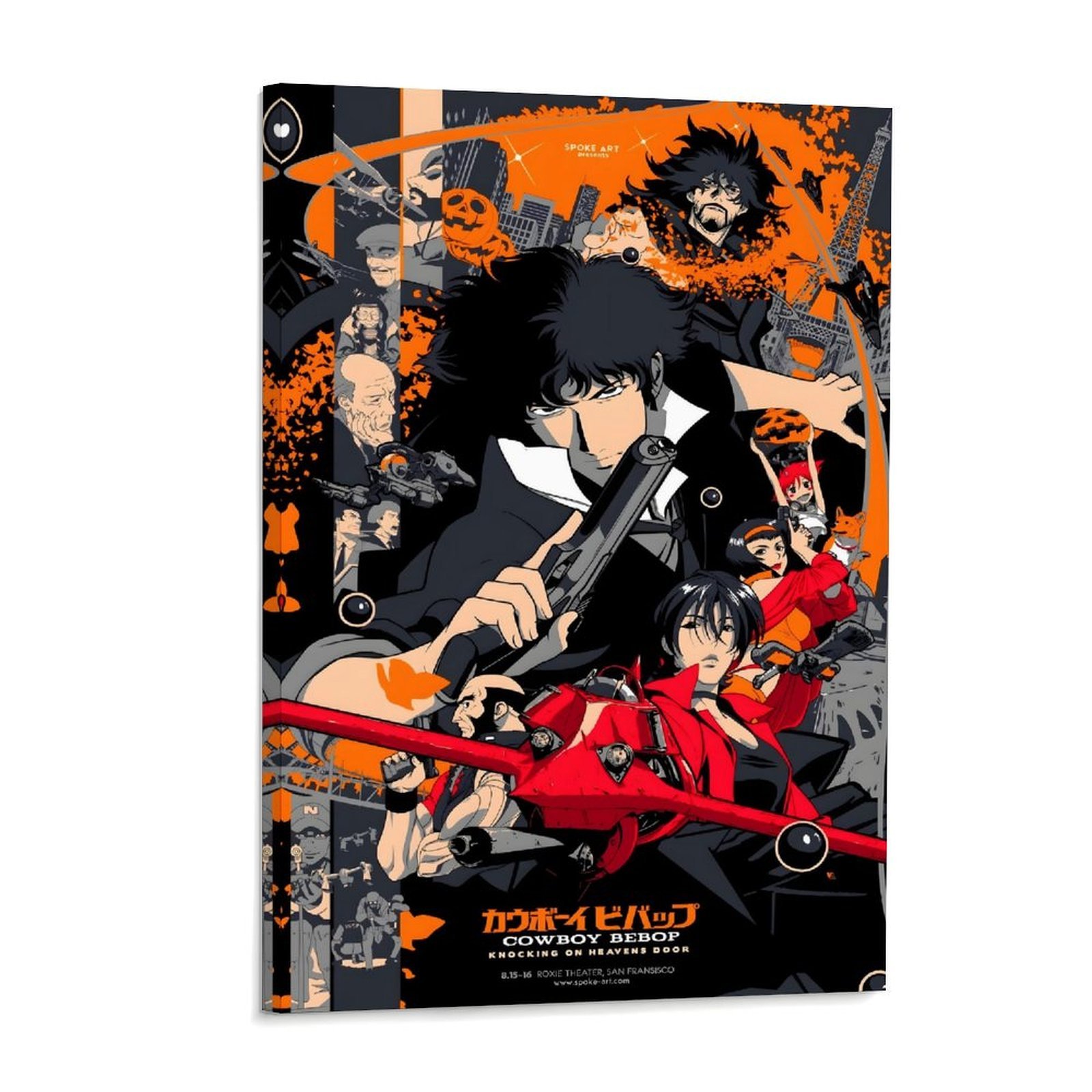 Home Bathroom Painting Ideas - Cowboy Bebop Anime Poster Spike Spiegel