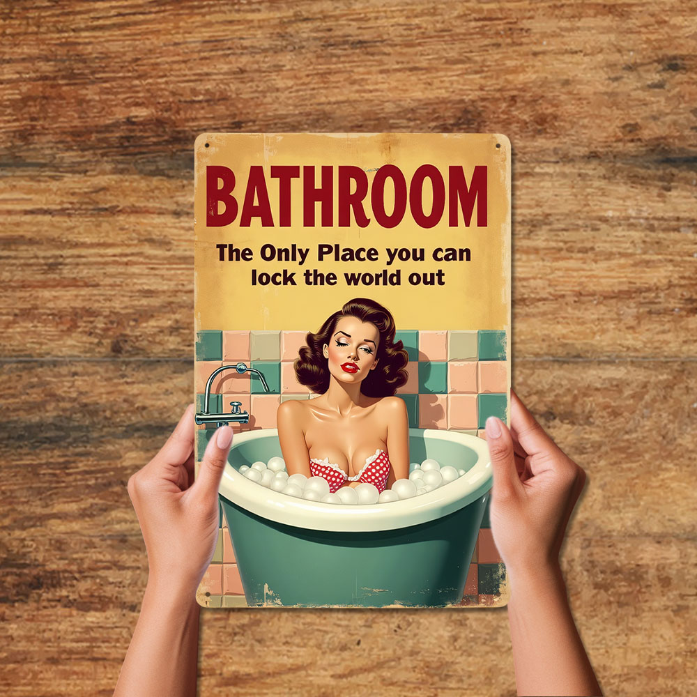 Funny Bathroom Rules Vintage M - Home Bathroom Decor Ideas 리뷰 및 가격
