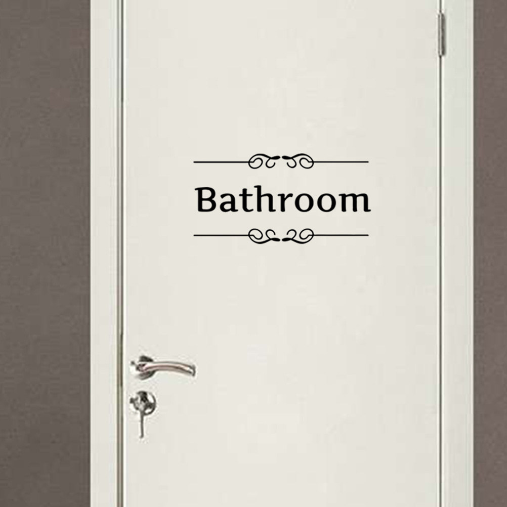 4Pcs Bathroom Wall Stickers To - Home Bathroom Door Design 리뷰 및 가격