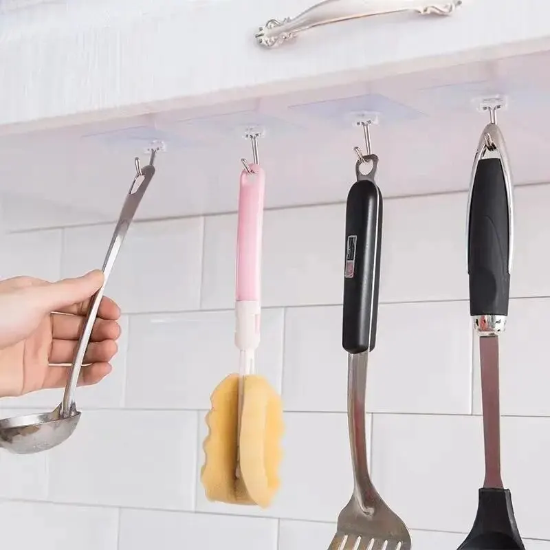 1-10PCS Transparent Stainless  - Robe Hook Adhesive 리뷰 및 가격