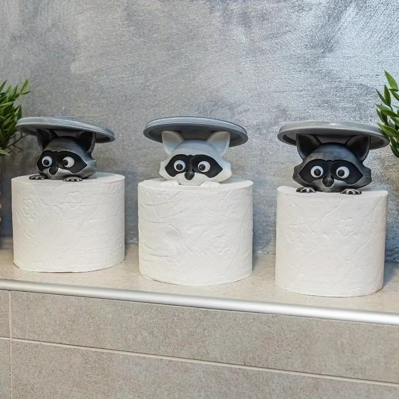 Cute Raccoon Toilet Paper Hold - Home Bathroom Decor Ideas 리뷰 및 가격