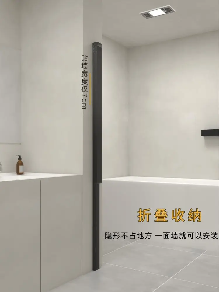 Invisible folding shower curta - Home Bathroom Partition 리뷰 및 가격