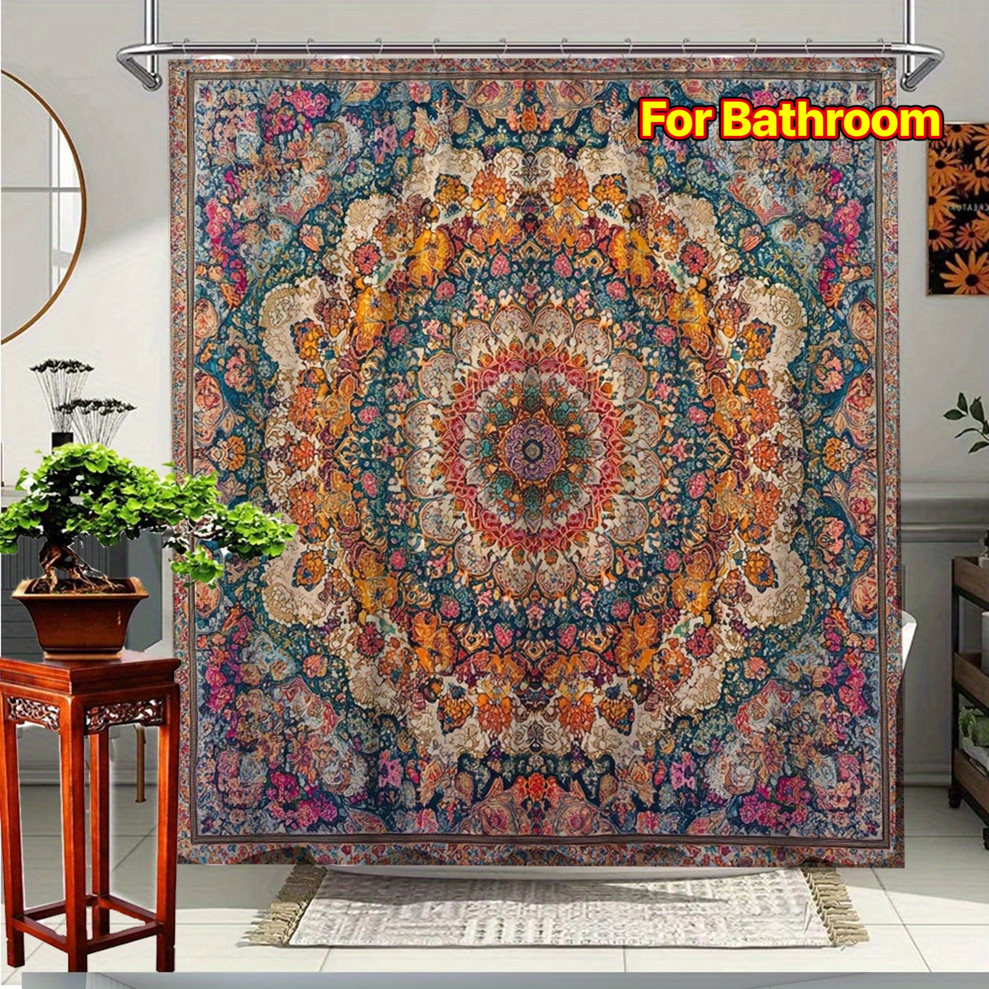 Shower Curtain Multi Sizes 2D  - Home Bathroom Partition 리뷰 및 가격