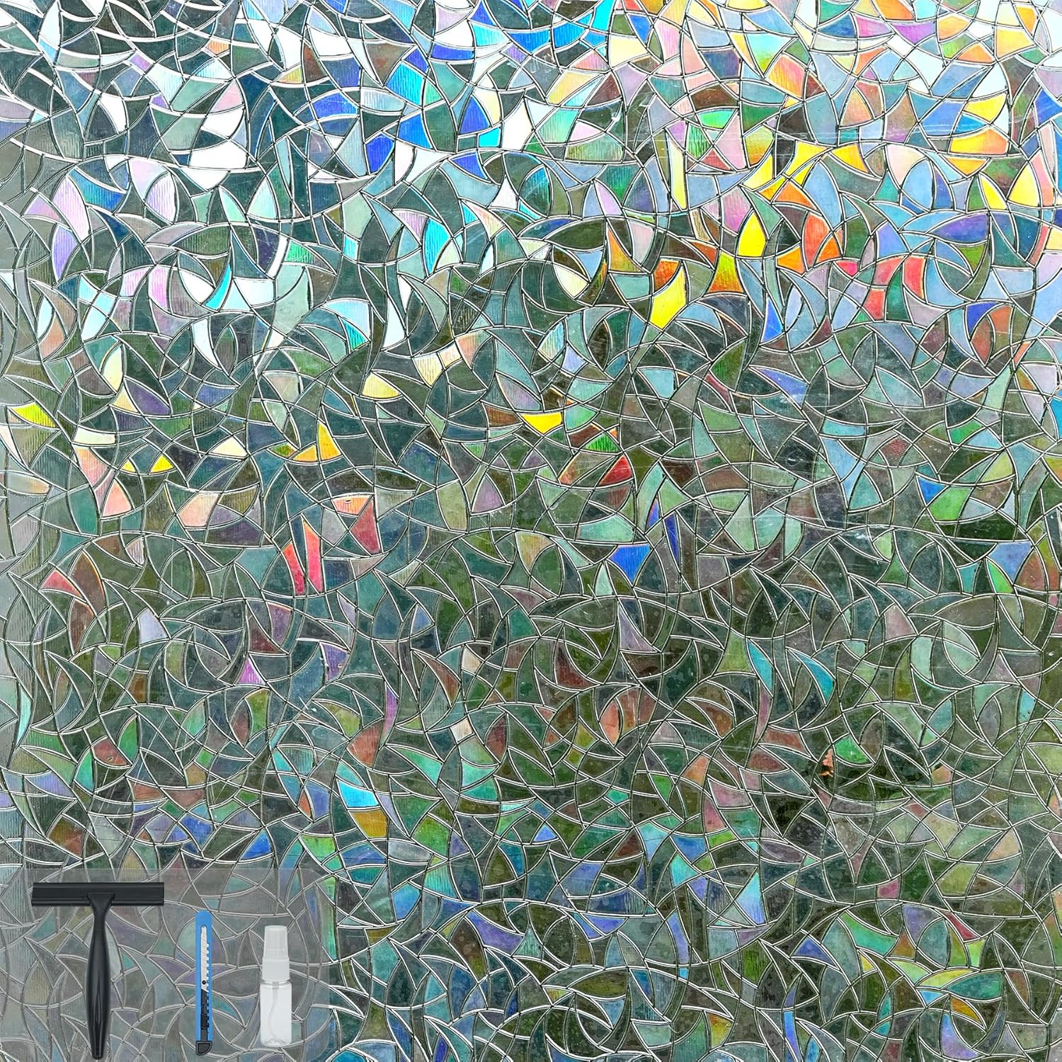 Rainbow Window Cling Privacy F - Home Bathroom Decor 리뷰 및 가격