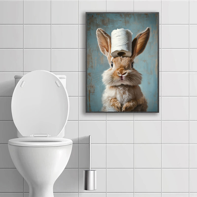 Cartoon Cute Funny Animals wit - Home Bathroom Toilet 리뷰 및 가격