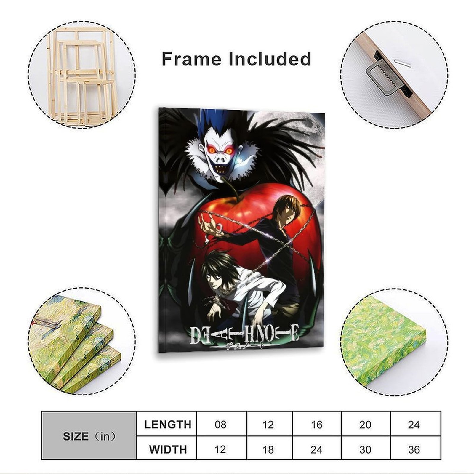 Death Note Anime Poster Ryuk L - Home Bathroom Painting Ideas 리뷰 및 가격