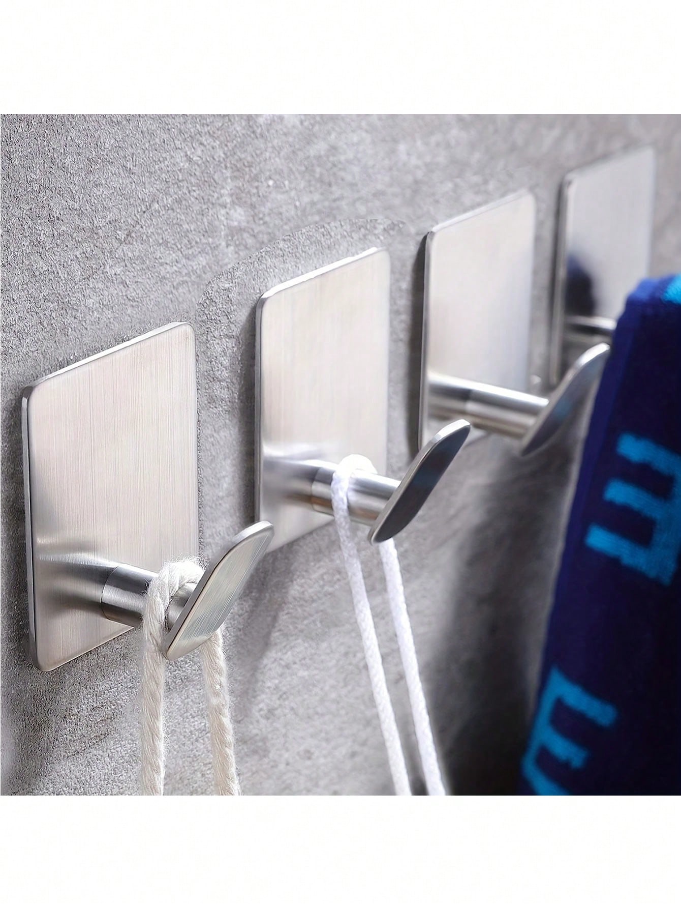 2pcs Adhesive Towel Hooks/Bath - Home Bathroom Decor 리뷰 및 가격