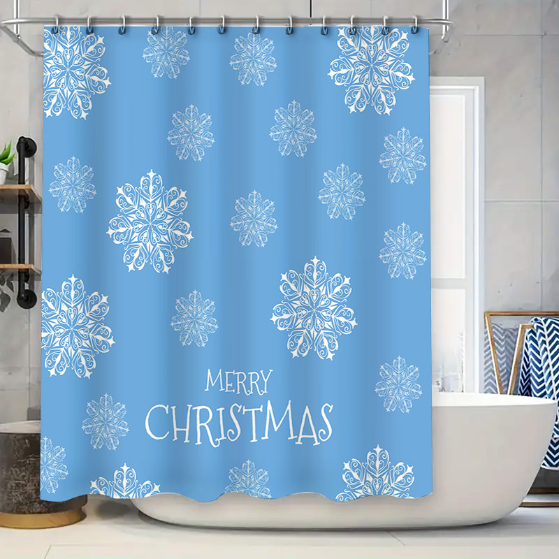Christmas Shower Curtain Snowf - Home Bathroom Decor Ideas 리뷰 및 가격