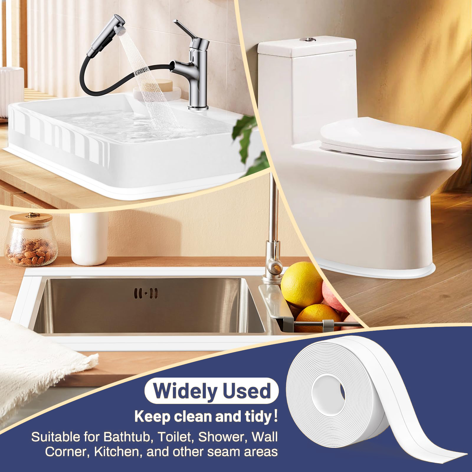 3.2m Waterproof Sealing Tape F - Home Bathroom Plumbing 리뷰 및 가격