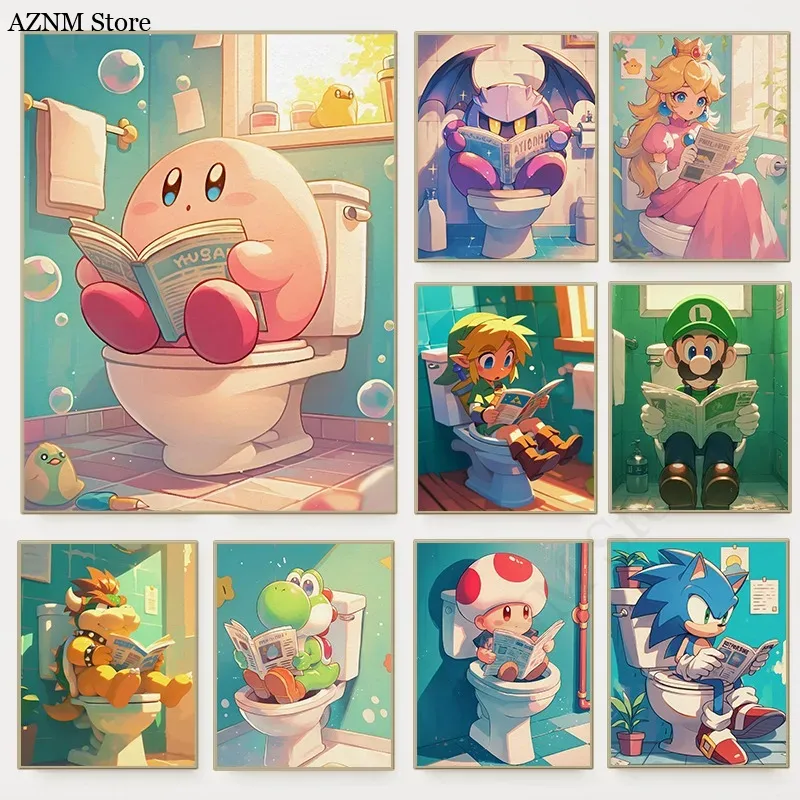 Funny Bathroom Cartoon Video G - Home Bathroom Toilet 리뷰 및 가격
