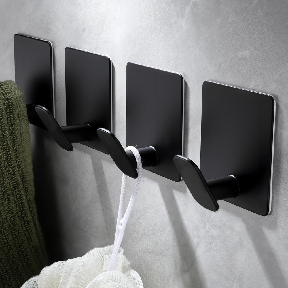 4 Pack Adhesive Towel Hooks He - Robe Hook Adhesive 리뷰 및 가격