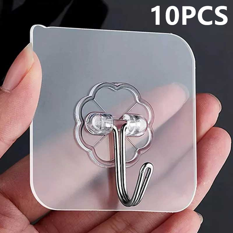 10PCS Transparent Stainless St - Robe Hook Adhesive 리뷰 및 가격