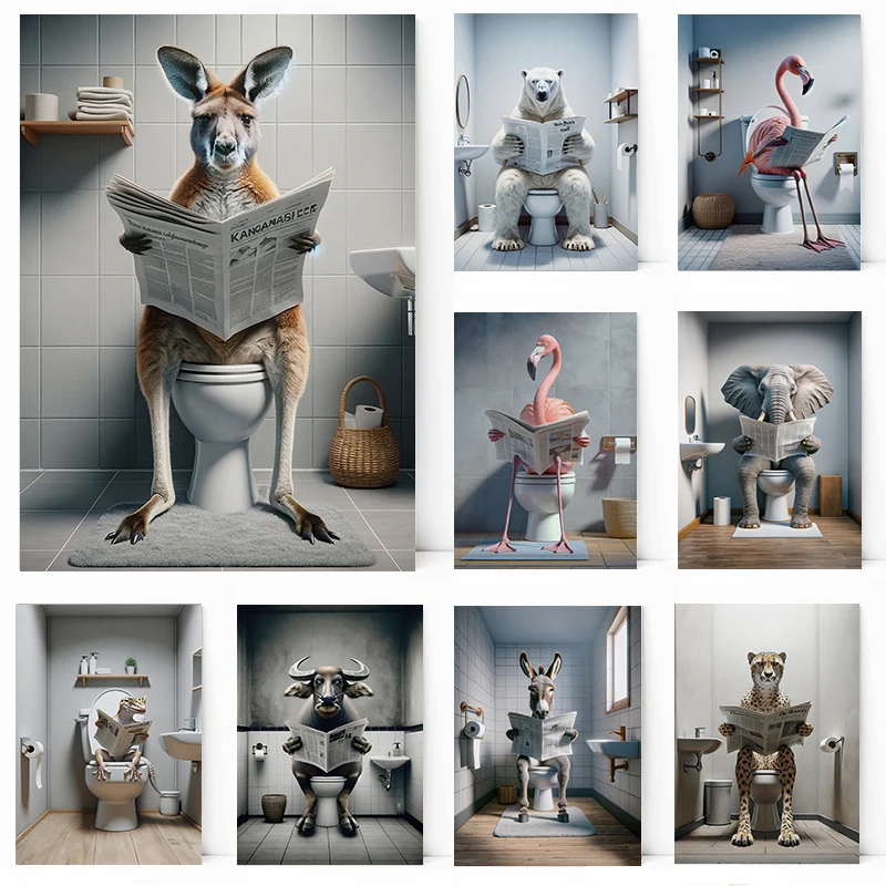 Pelican Flamingo Kangaroo Read - Home Bathroom Toilet 리뷰 및 가격