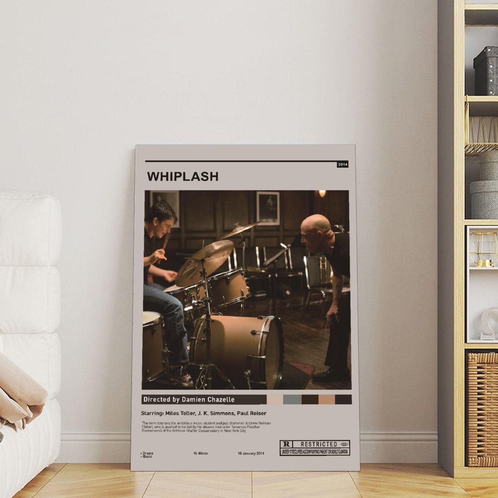Whiplash Movie Poster Jazz Dru - Home Bathroom Painting Ideas 리뷰 및 가격