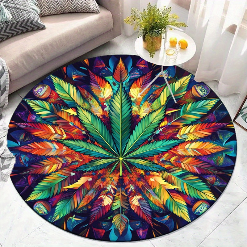 Colorful Feather Mandala Round - Home Bathroom Door Design 리뷰 및 가격