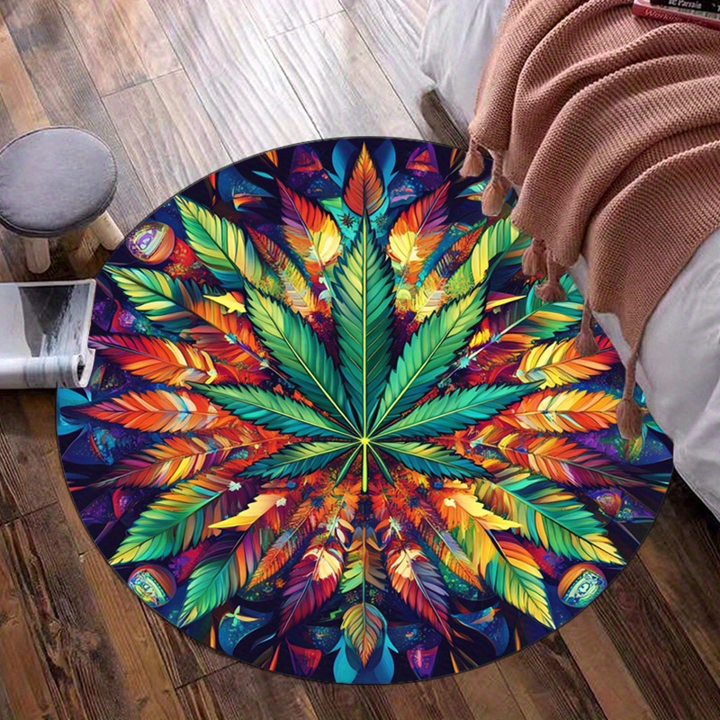 Colorful Feather Mandala Round - Home Bathroom Door Design 리뷰 및 가격