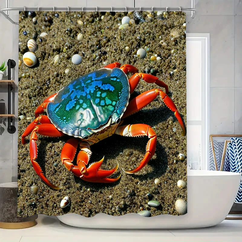 3D Printed Shower Curtain Blue - Home Bathroom Decor Ideas 리뷰 및 가격