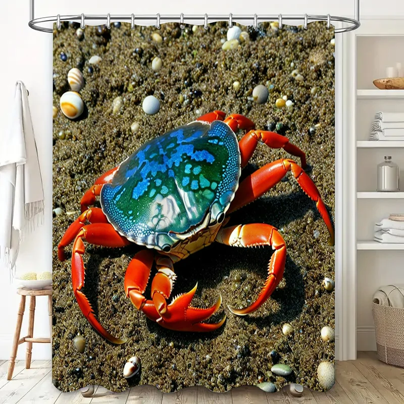 3D Printed Shower Curtain Blue - Home Bathroom Decor Ideas 리뷰 및 가격