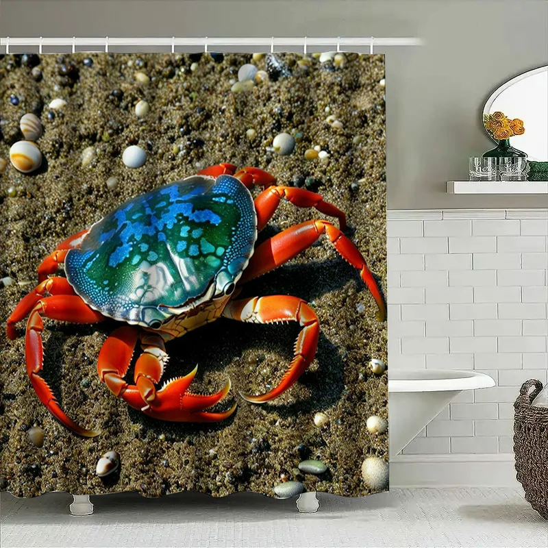 3D Printed Shower Curtain Blue - Home Bathroom Decor Ideas 리뷰 및 가격
