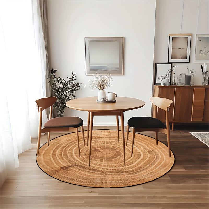 Wood Grain Tree Ring Rug Round - Home Bathroom Door Design 리뷰 및 가격