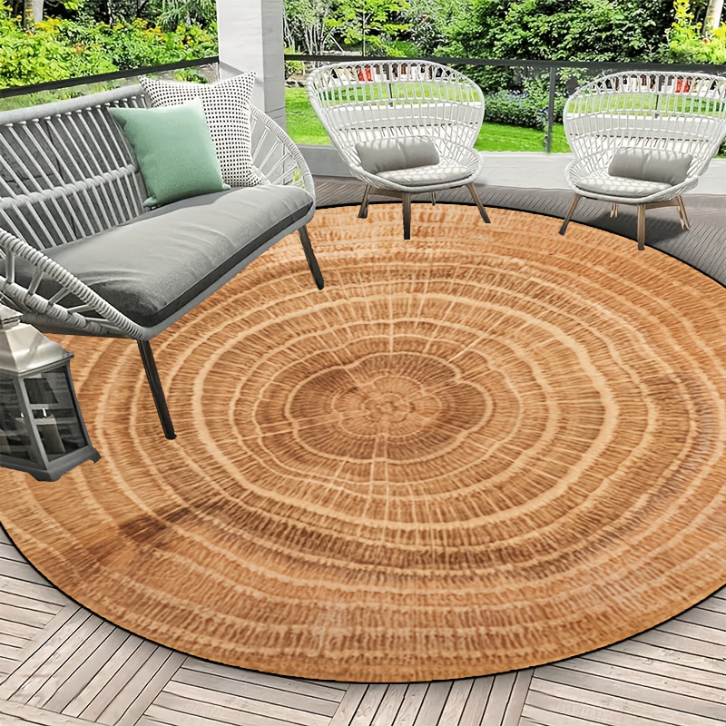 Wood Grain Tree Ring Rug Round - Home Bathroom Door Design 리뷰 및 가격