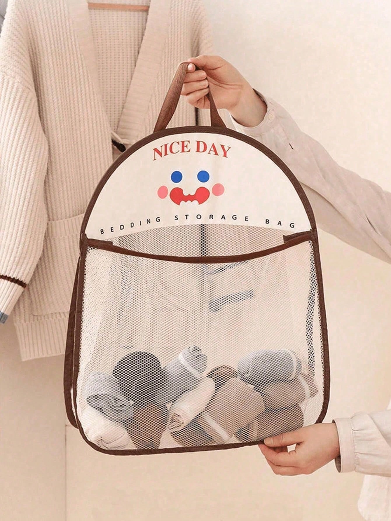 1/2pcs Hanging Mesh Storage Ba - Home Essentials Bathroom Organizer 리뷰 및 가격