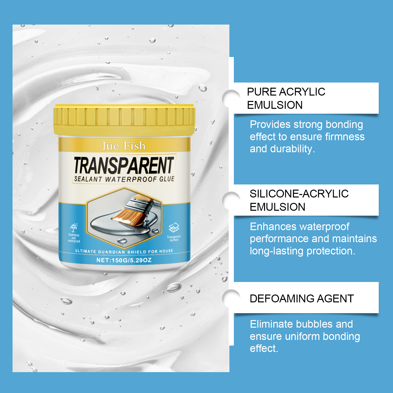 Waterproof Sealant Transparent - Home Bathroom Plumbing 리뷰 및 가격