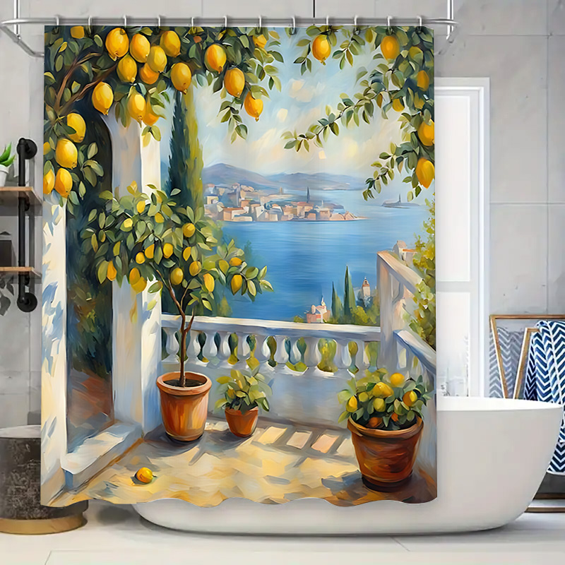 Mediterranean Lemon Garden Sho - Home Bathroom Decor Ideas 리뷰 및 가격