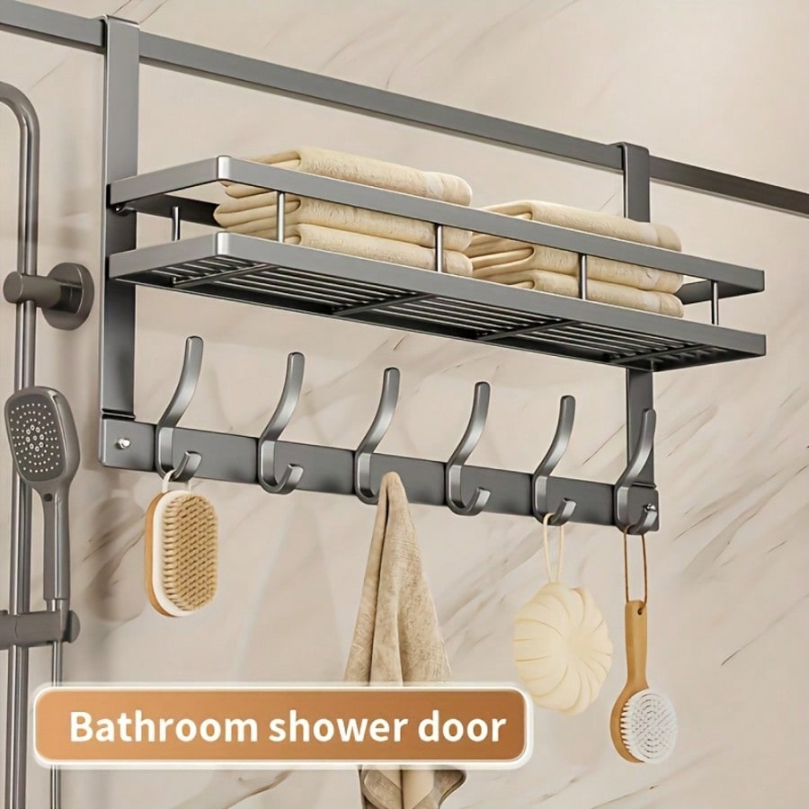 Heavy Metal Door Storage Rack- - Home Bathroom Door Design 리뷰 및 가격