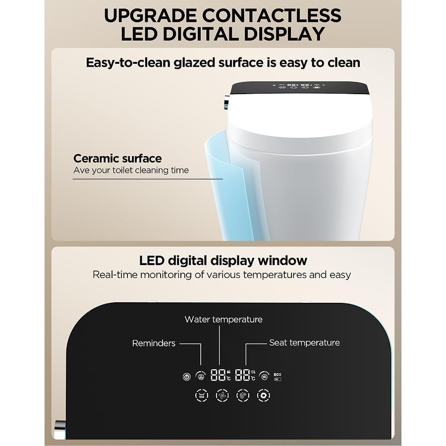Bathroom smart toilet with hea - Home Bathroom Toilet 리뷰 및 가격