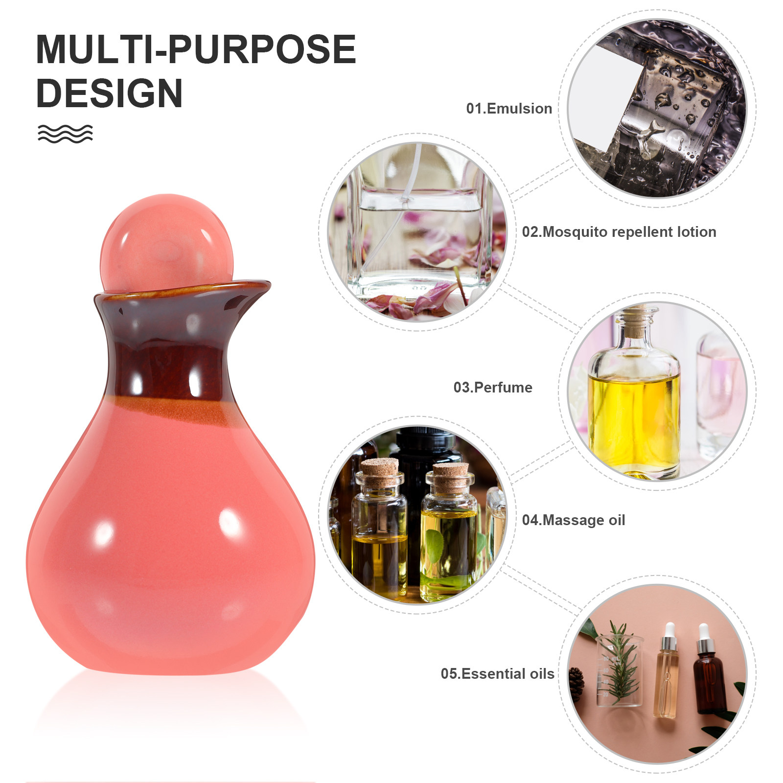 1Set Ceramic Essential Oil Bot - Home Bathroom Decor 리뷰 및 가격