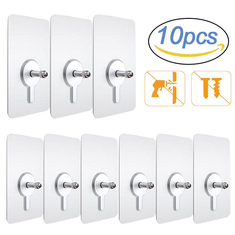 10Pcs Shelf Adhesive Wall Hook - Robe Hook Adhesive 리뷰 및 가격