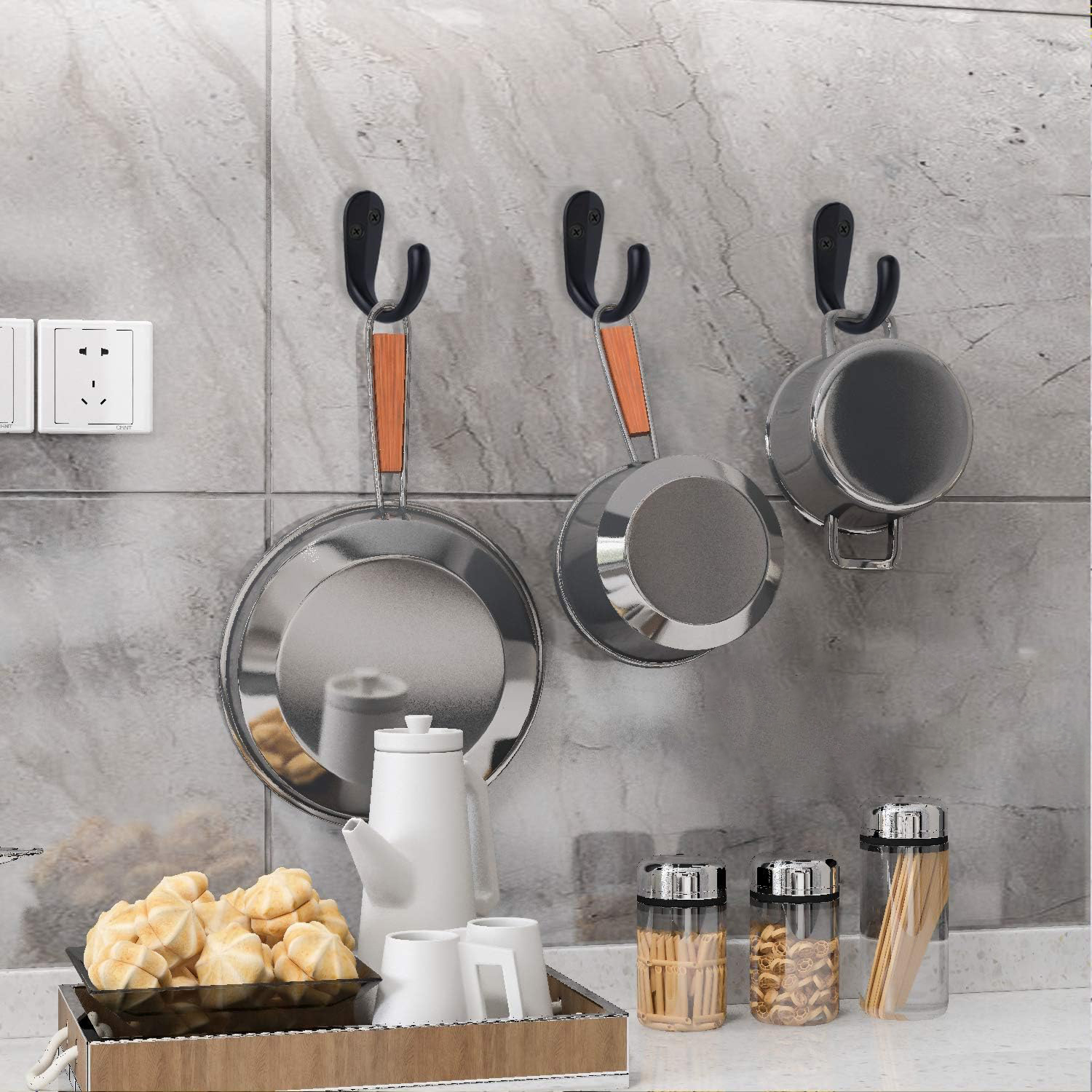 15PCS Coat Hooks Wall Mounted  - Robe Hook Adhesive 리뷰 및 가격