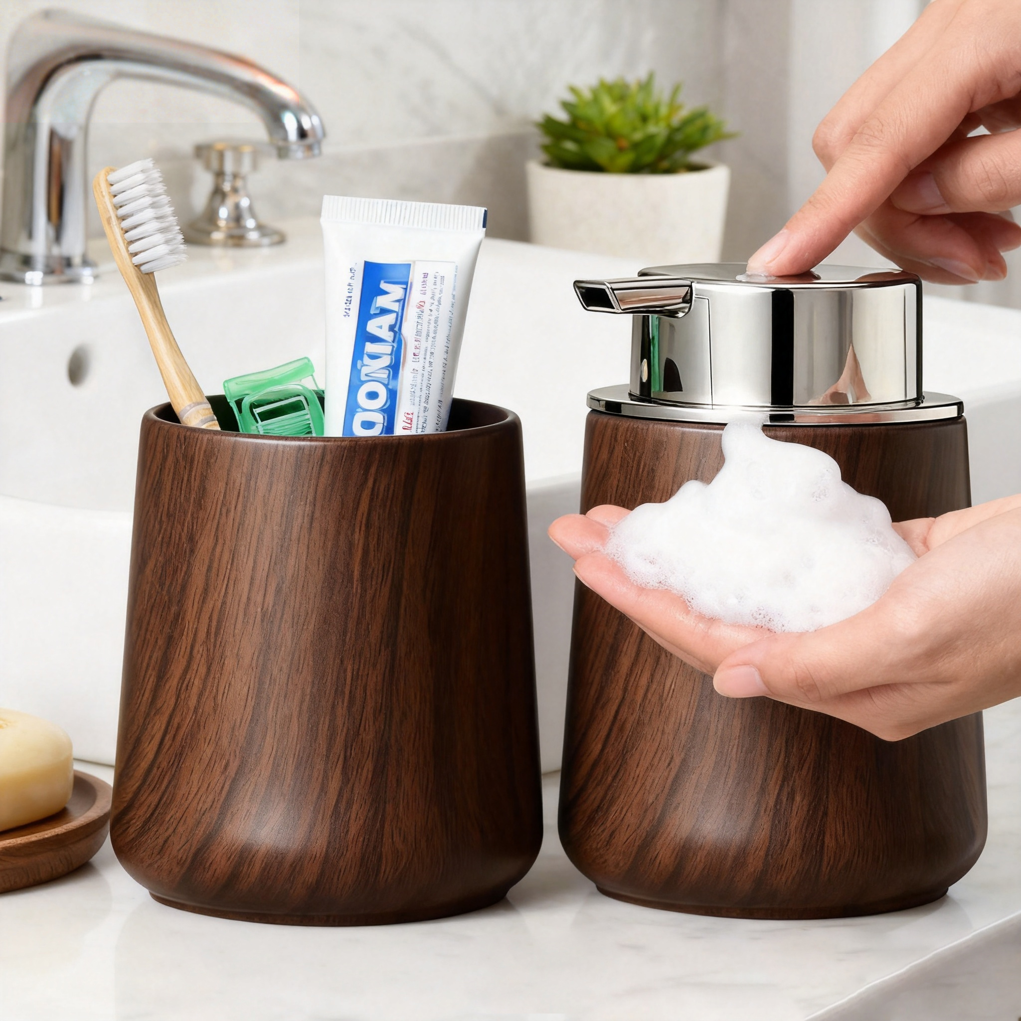 Elegant Hand Soap Dispenser an - Home Essentials Bathroom Organizer 리뷰 및 가격