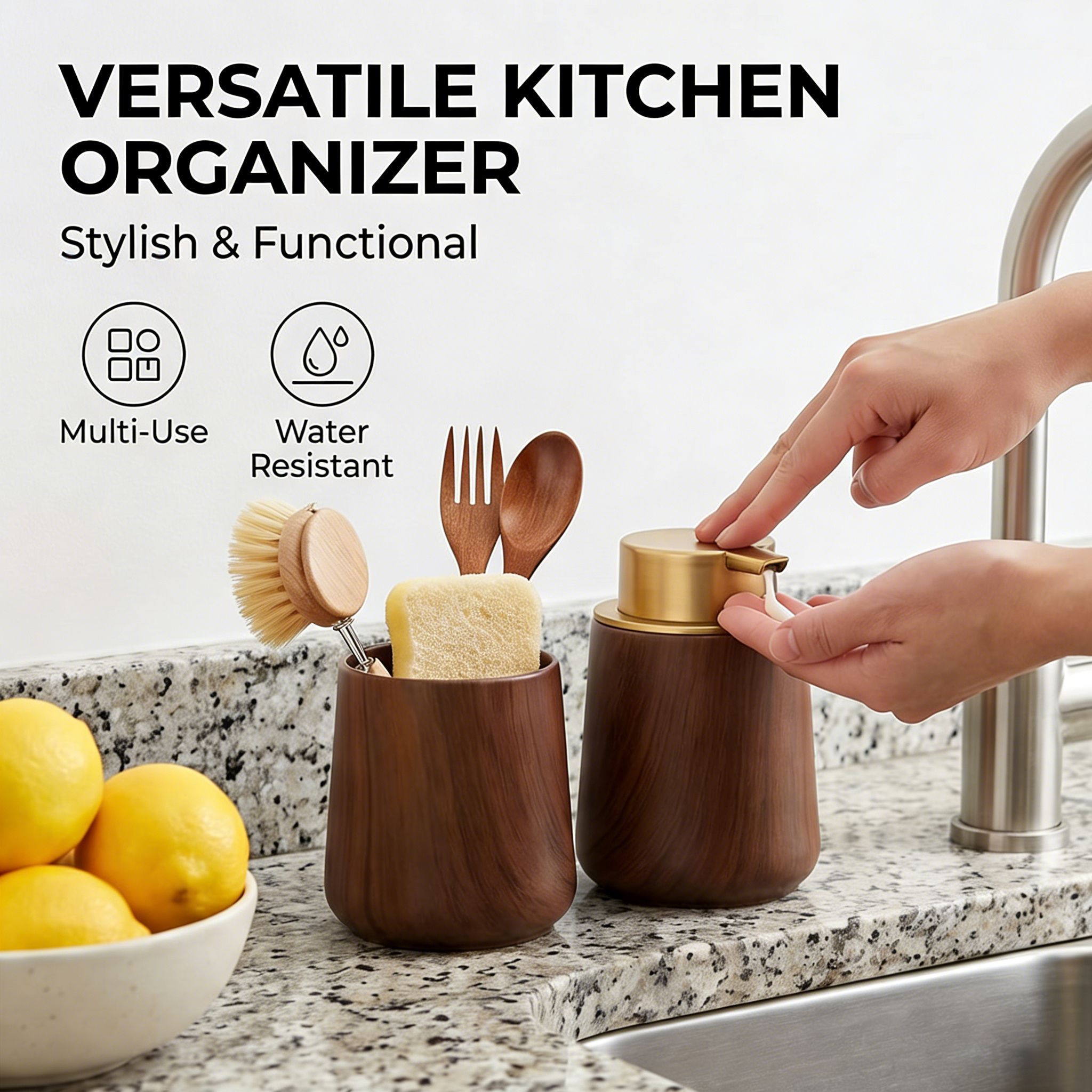Elegant Hand Soap Dispenser an - Home Essentials Bathroom Organizer 리뷰 및 가격