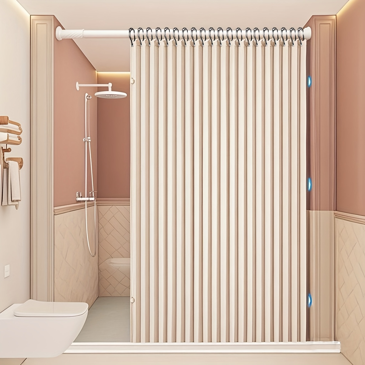 Fashionable Foldable Double-Si - Home Bathroom Partition 리뷰 및 가격