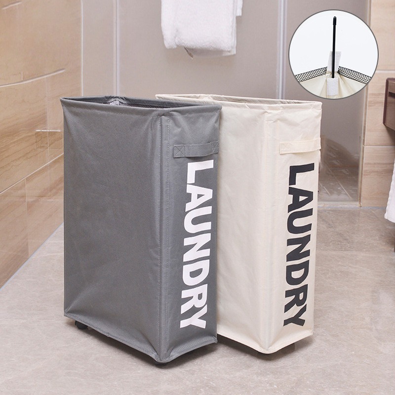 Foldable Fabric Laundry Hamper - Home Essentials Bathroom Organizer 리뷰 및 가격