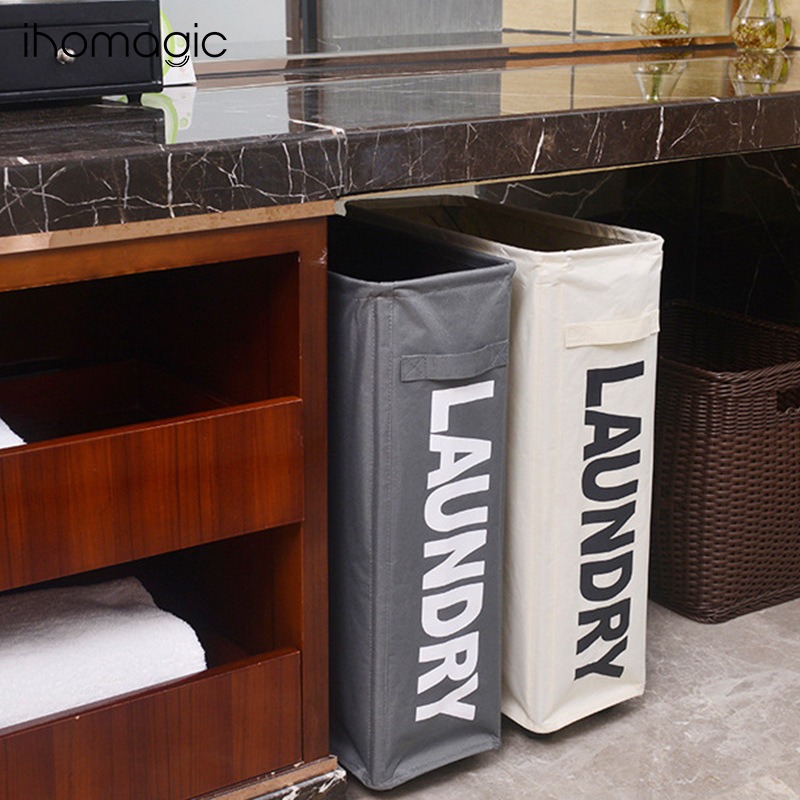 Foldable Fabric Laundry Hamper - Home Essentials Bathroom Organizer 리뷰 및 가격