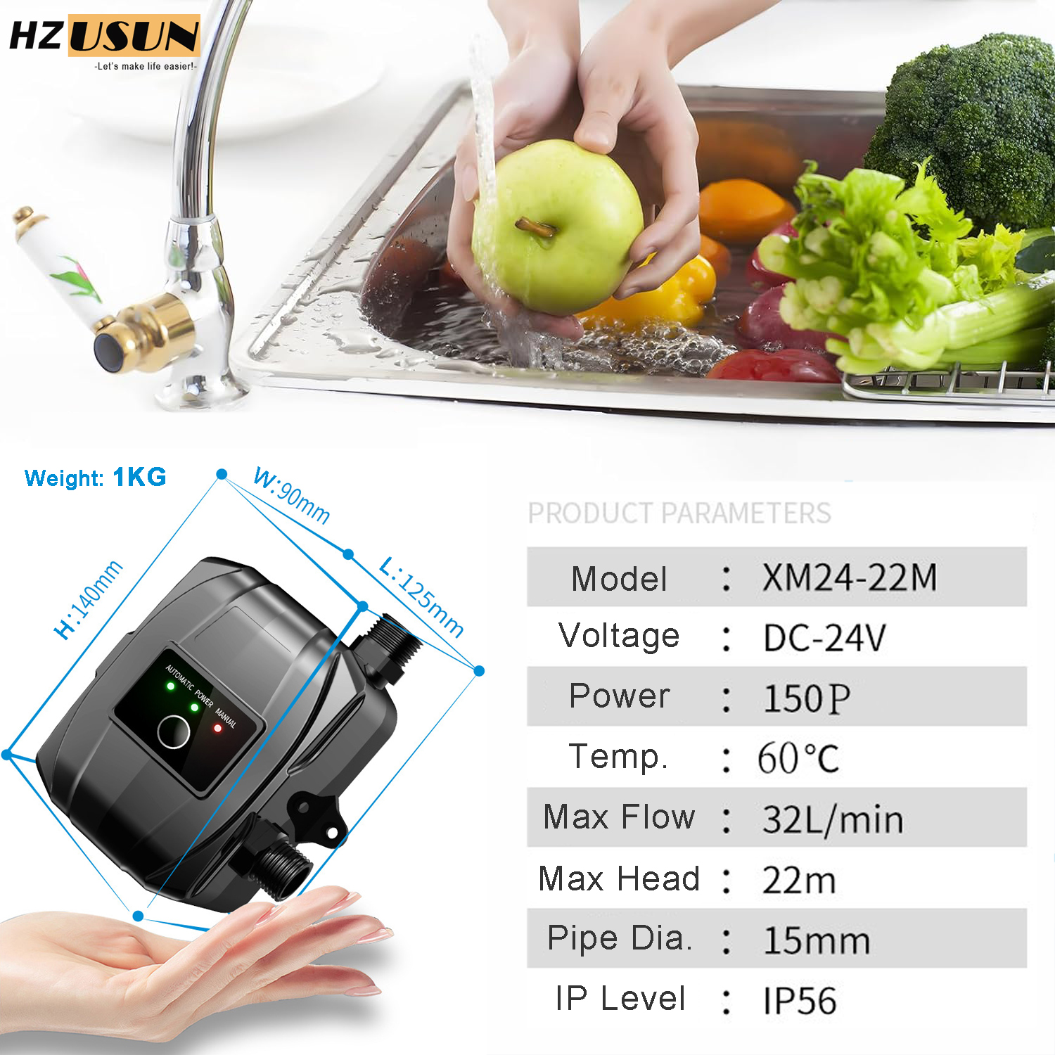 150W 24V Fully Automatic Press - Home Bathroom Pressure Pump 리뷰 및 가격