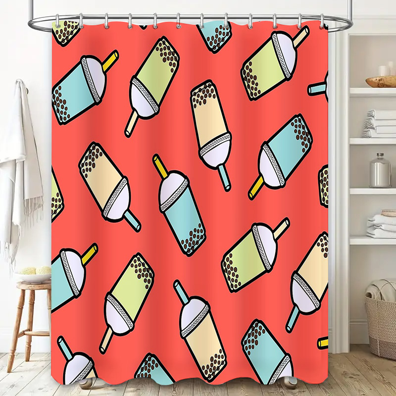 Unique Bubble Tea Shower Curta - Home Bathroom Decor Ideas 리뷰 및 가격