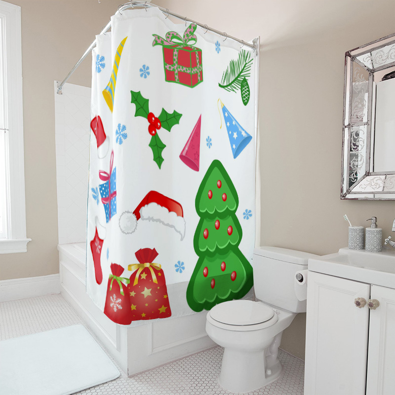 TU Shower Curtain Christmas Fo - Home Bathroom Decor Ideas 리뷰 및 가격