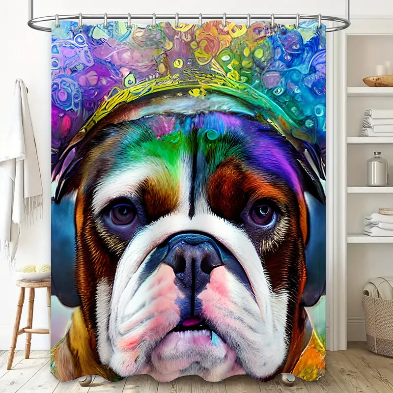 Vibrant Animal Print Shower Cu - Home Bathroom Decor Ideas 리뷰 및 가격