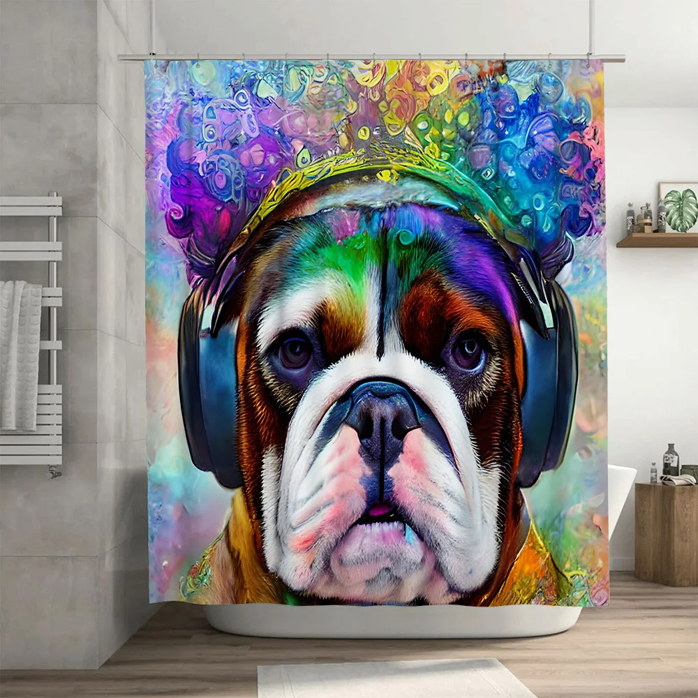 Vibrant Animal Print Shower Cu - Home Bathroom Decor Ideas 리뷰 및 가격