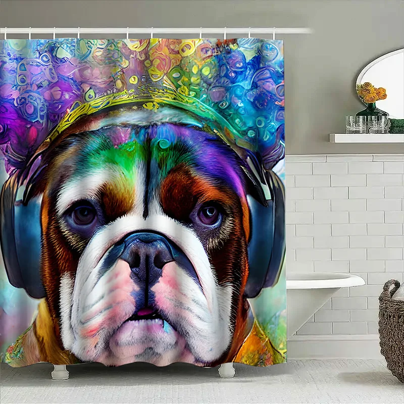 Vibrant Animal Print Shower Cu - Home Bathroom Decor Ideas 리뷰 및 가격