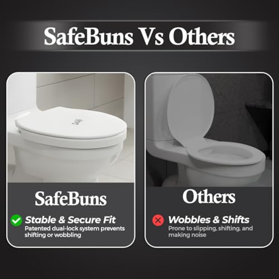 SafeBuns soft close round toil - Home Bathroom Toilet 리뷰 및 가격