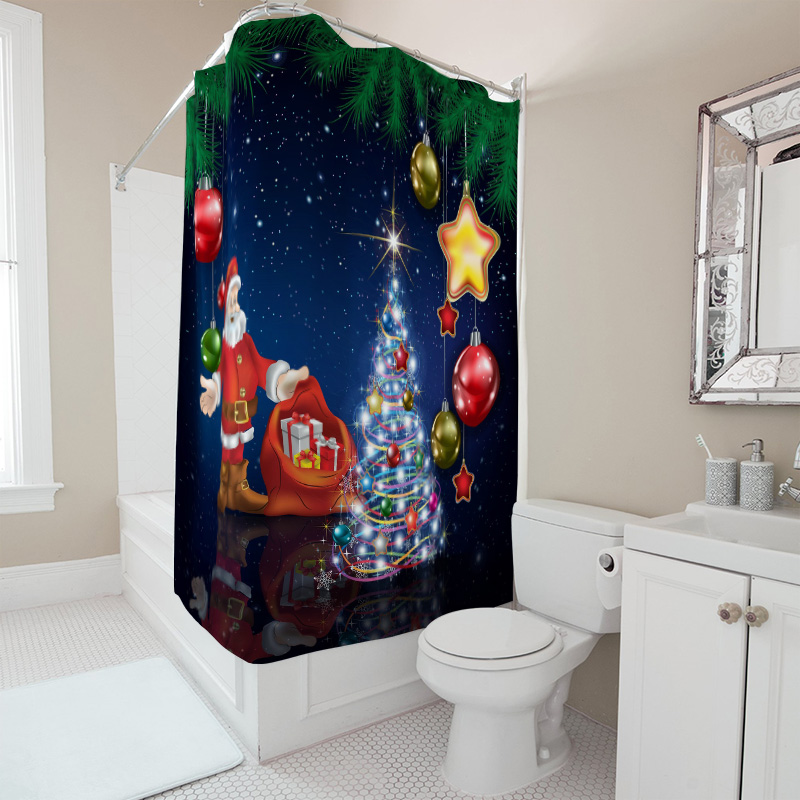 TU Christmas Shower Curtain Sa - Home Bathroom Decor Ideas 리뷰 및 가격